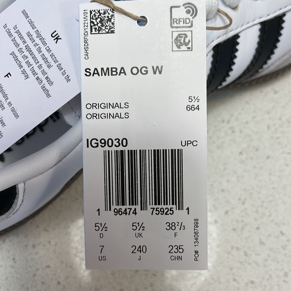 Selling brand new Adidas Samba US size 7 - Picture 4 of 4